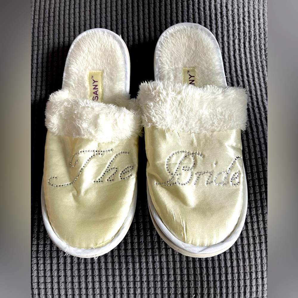 Bride slippers cream/white